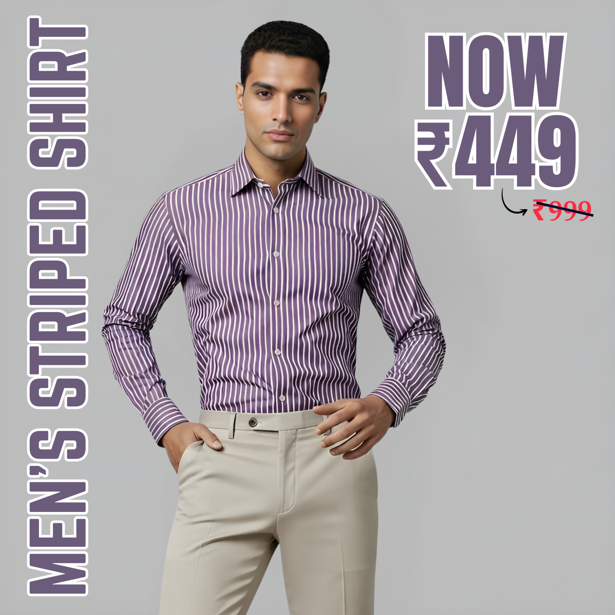 Men's Striped Shirt (MSS-1)