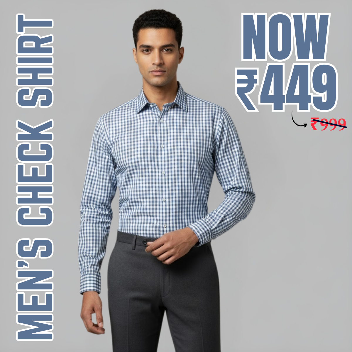 Men's Check Shirt (MSS-4)