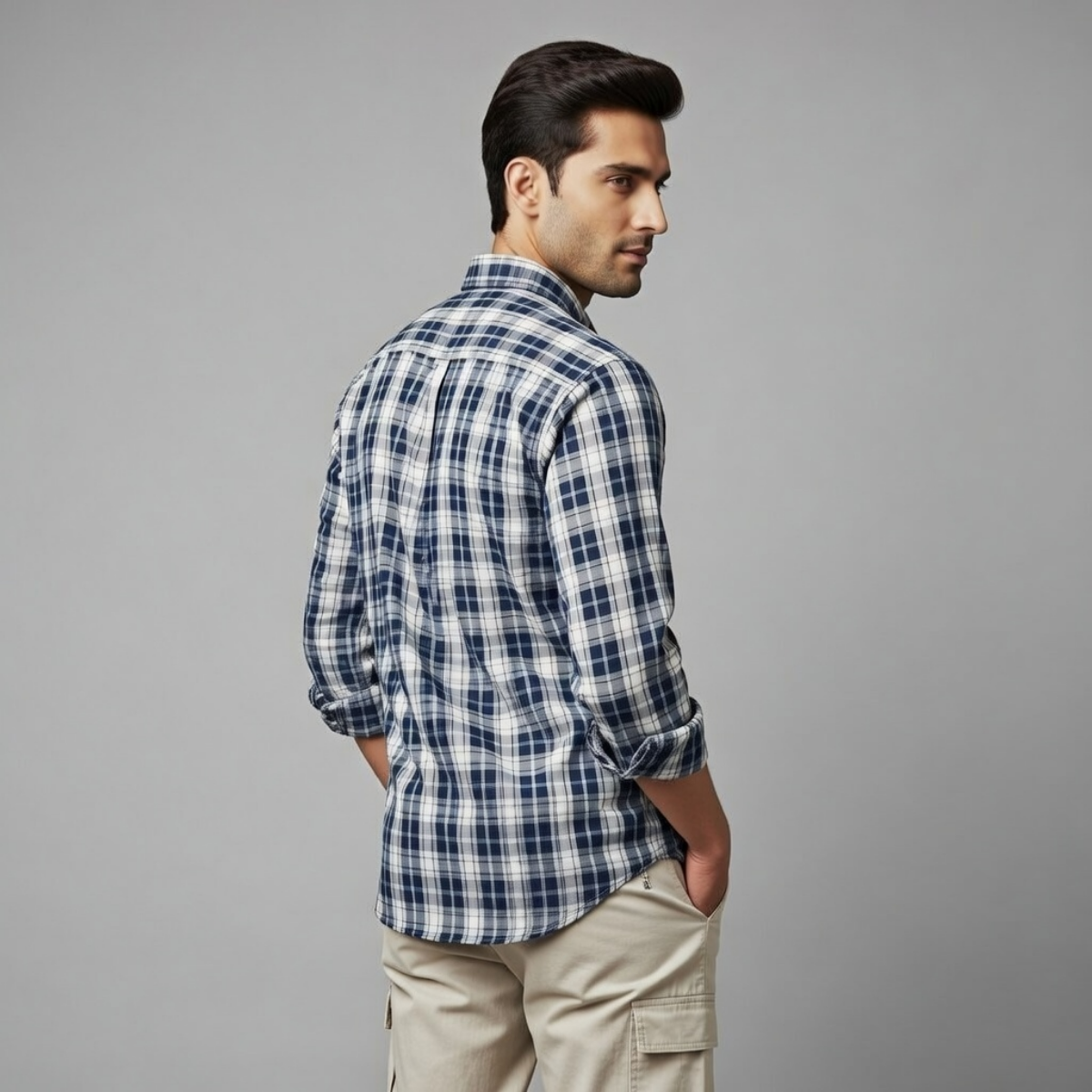 Men's Check Shirt (MSS-7)