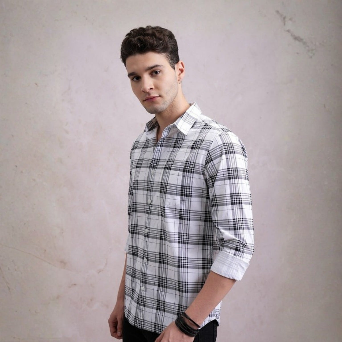 Premium Cotton Checked Shirt – Casual & Office Wear|CS-09