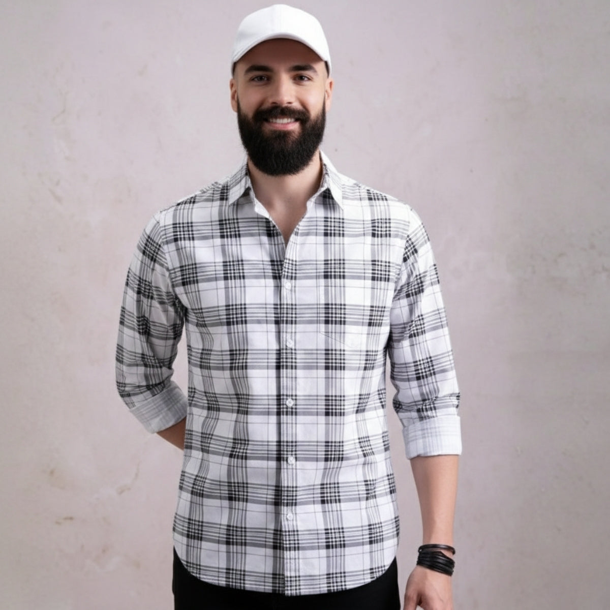 Premium Cotton Checked Shirt – Casual & Office Wear|CS-09