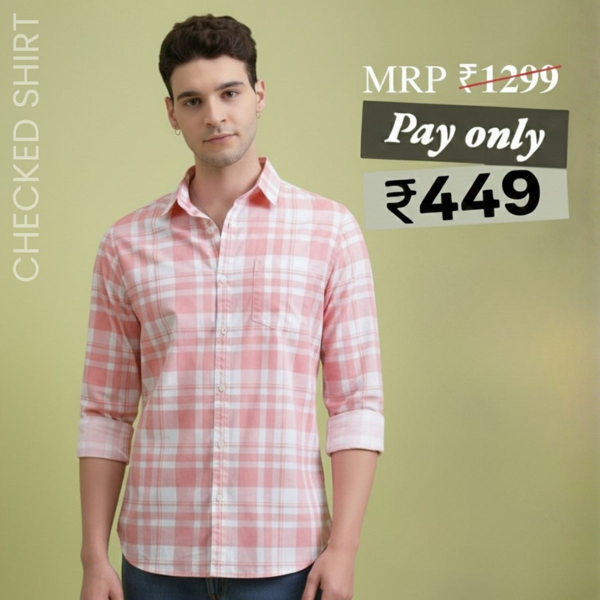 Premium Cotton Checked Shirt – Casual & Office Wear|CS-10