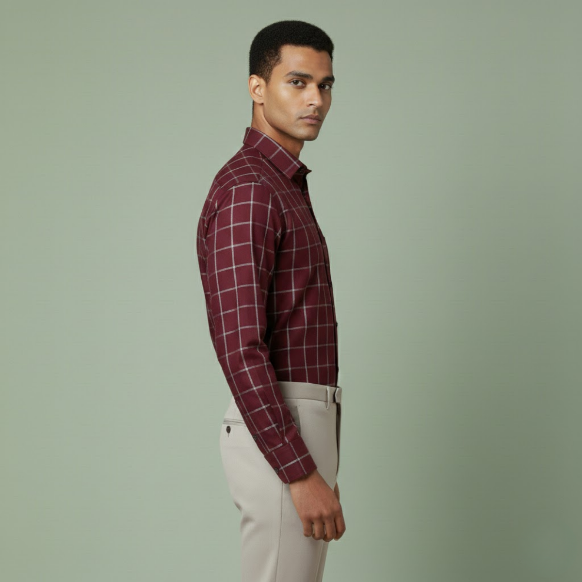 Men's Check Shirt (MSS-3)