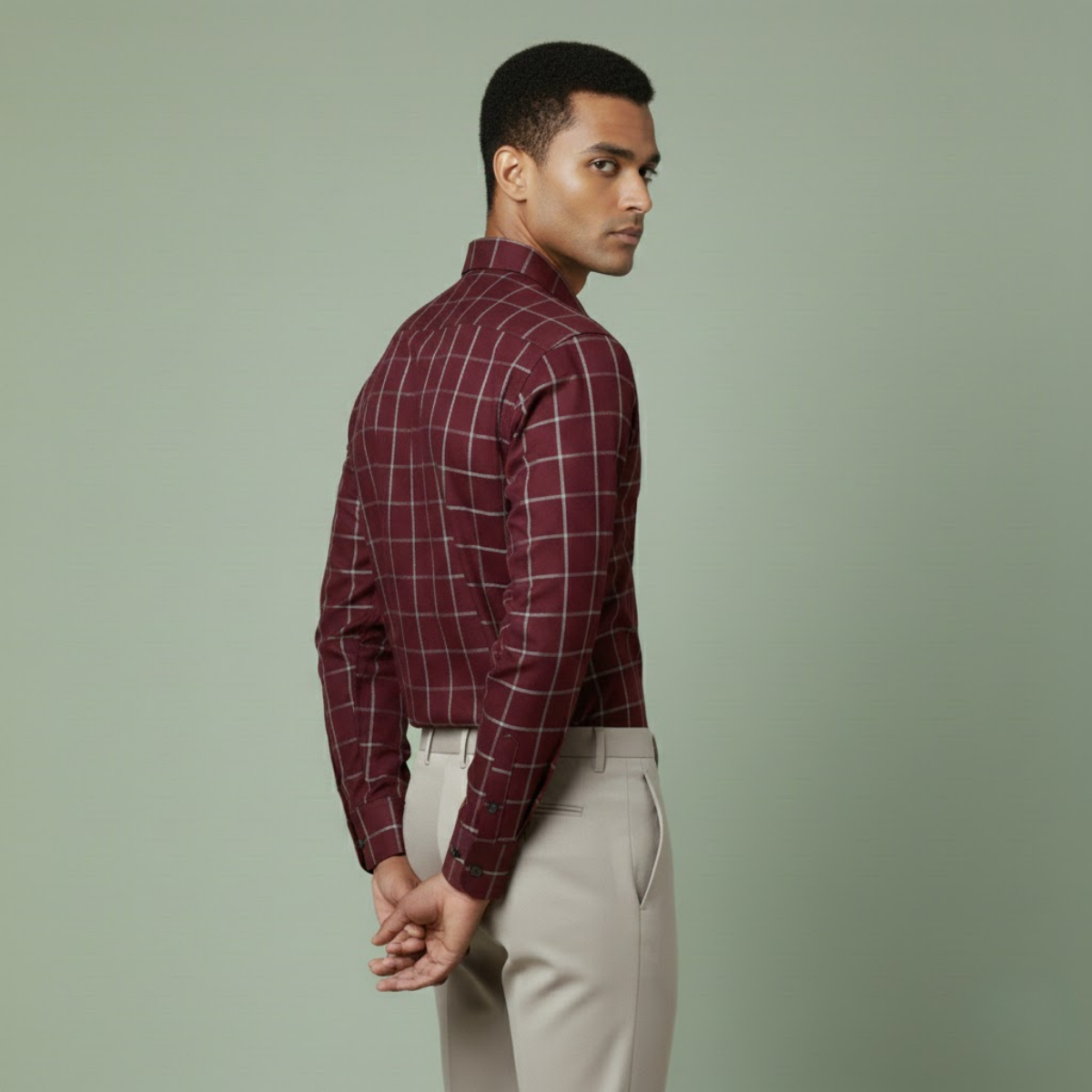 Men's Check Shirt (MSS-3)