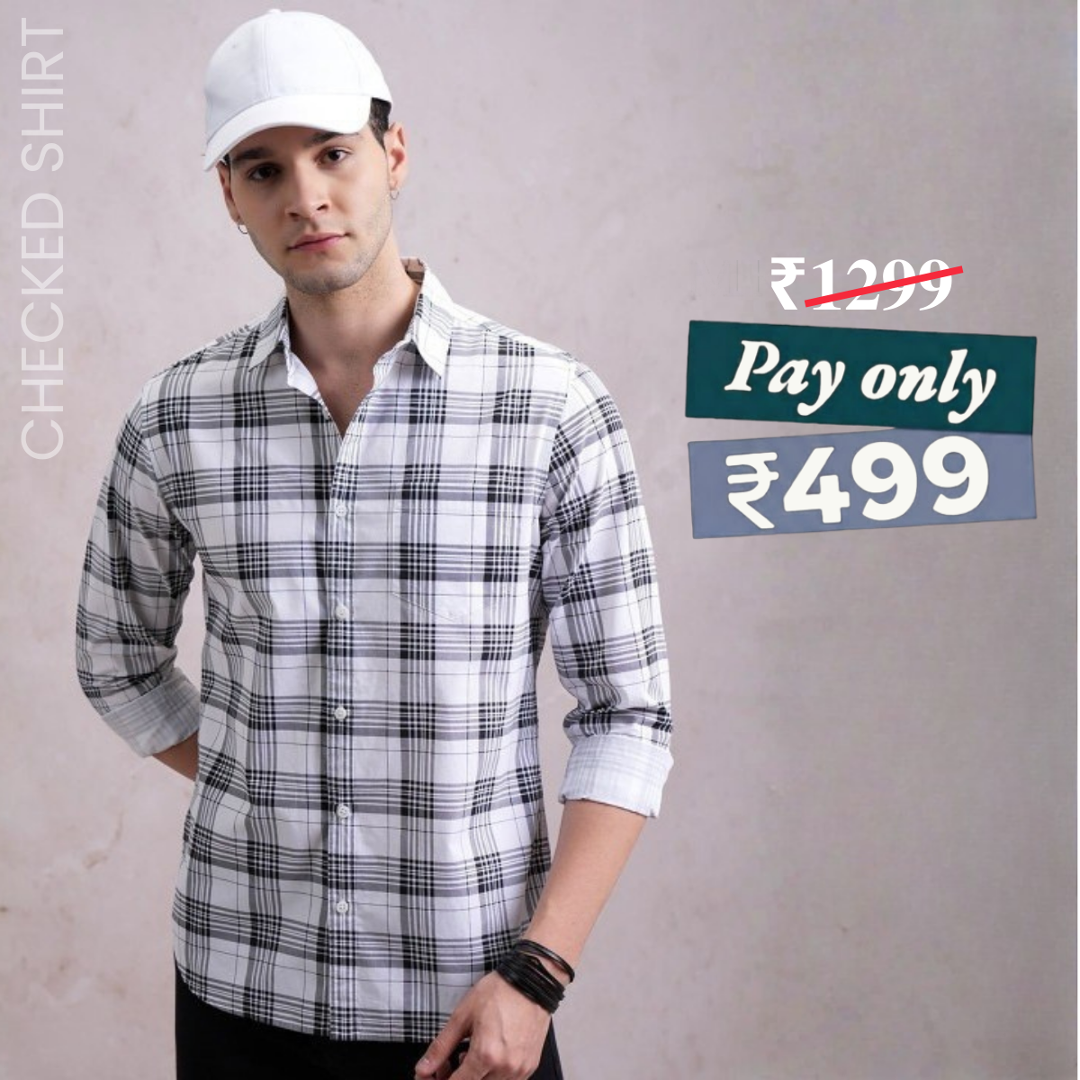 Premium Cotton Checked Shirt – Casual & Office Wear|CS-09