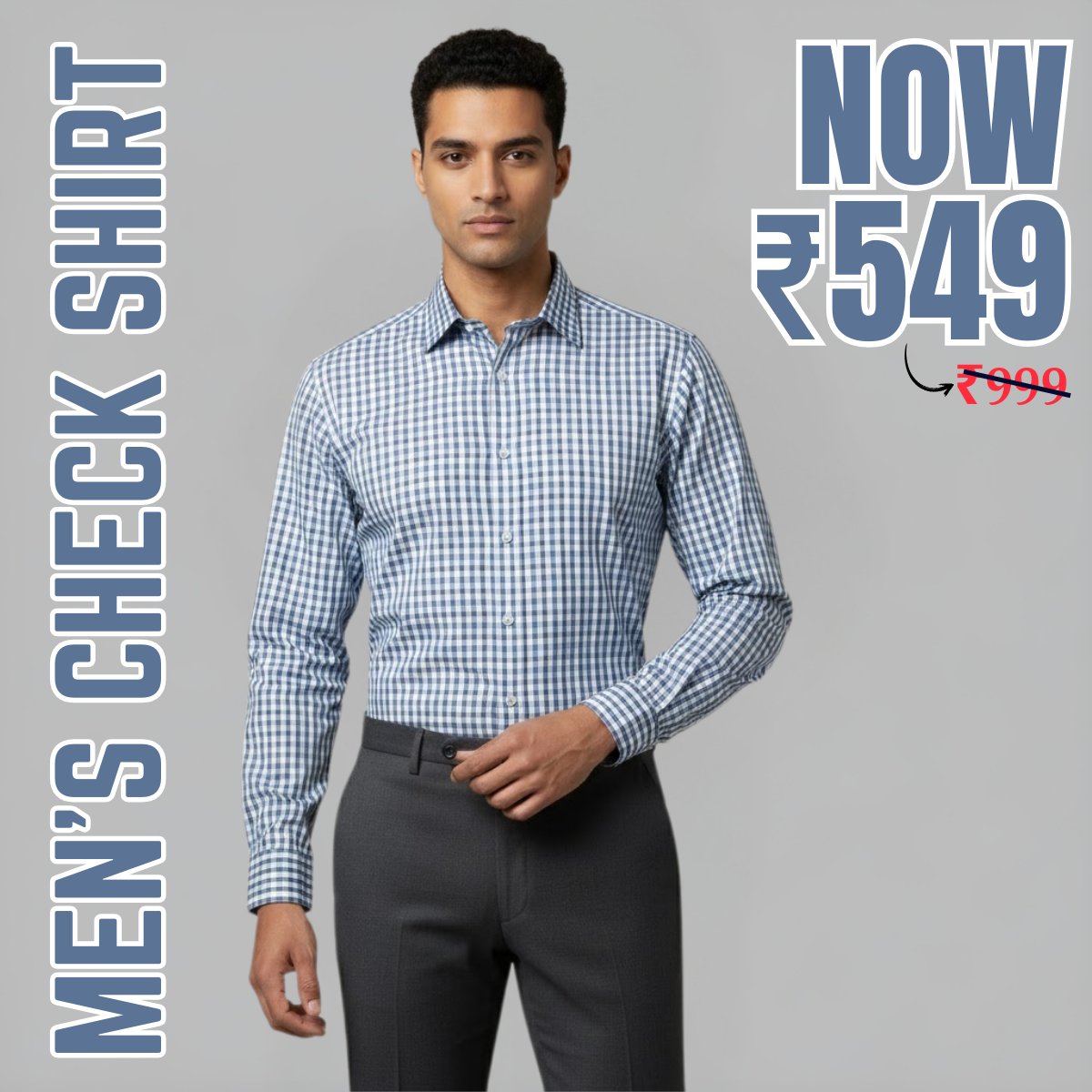 Men's Check Shirt (MSS-4)
